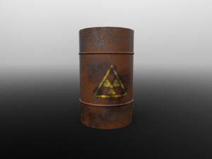 rusty barrel 3D Модель
