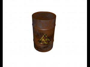 rusty barrel 3Dモデル