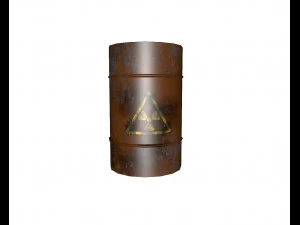 녹슨 통 3D 모델