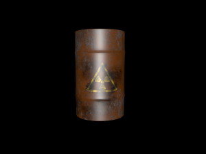 rusty barrel 3Dモデル