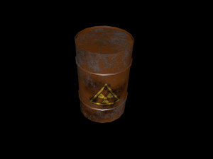 rusty barrel 3Dモデル