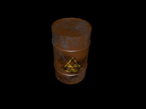 녹슨 통 3D 모델