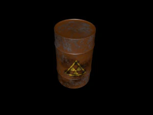 녹슨 통 3D 모델