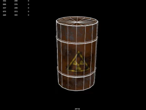 녹슨 통 3D 모델