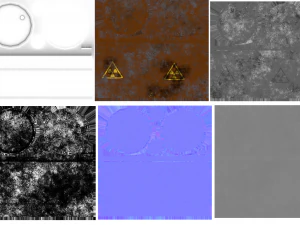 녹슨 통 3D 모델