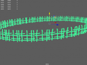 wood log fence Modelo 3D