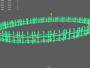 wood log fence 3D Model