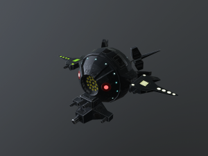 sci-fi military drone - pbr 3D Модель
