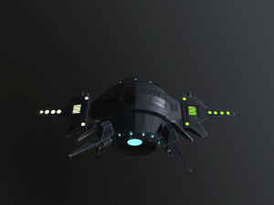 sci-fi military drone - pbr 3D Модель