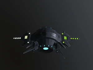 sci-fi military drone - pbr 3D Model