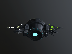 sci-fi military drone - pbr 3D Модель