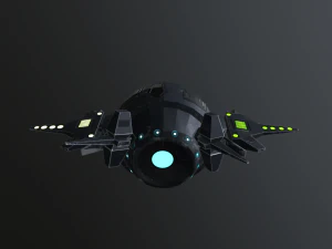 sci-fi military drone - pbr 3D Model