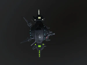 sci-fi military drone - pbr 3D Model