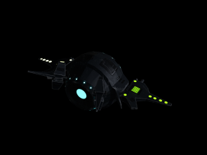 sci-fi military drone - pbr 3D Модель