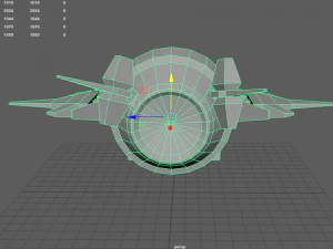 sci-fi military drone - pbr 3D Model