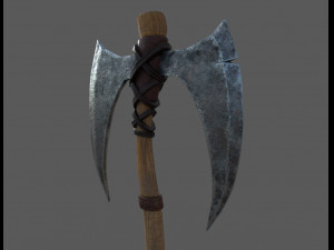 viking bearded - battle axe - pbr 3D Модель