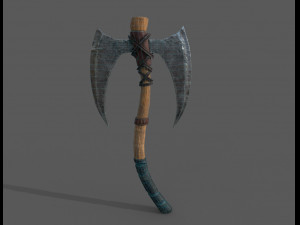 viking bearded - battle axe - pbr 3D Модель