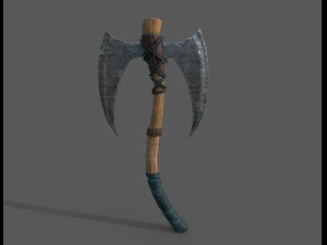 viking bearded - battle axe - pbr 3D Model