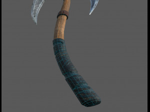 viking bearded - battle axe - pbr 3D Модель