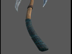 viking bearded - battle axe - pbr 3D Model
