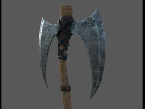 viking bearded - battle axe - pbr 3D Model