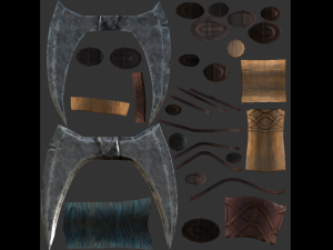 viking bearded - battle axe - pbr 3D Модель