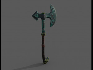 nordic axe - pbr 3D Model