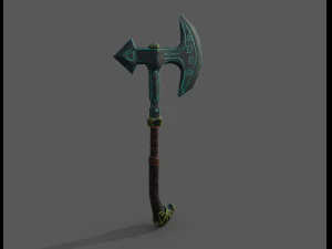 nordic axe - pbr 3D Model