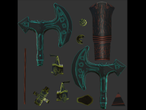 nordic axe - pbr 3D Model