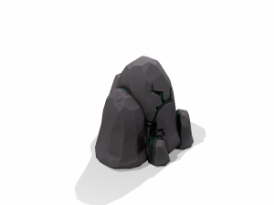 rock stylized - pbr Modelo 3D