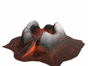 mountain stylized - pbr 3Dモデル