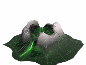 mountain stylized - pbr 3D Model