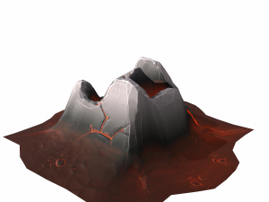 mountain stylized - pbr 3Dモデル