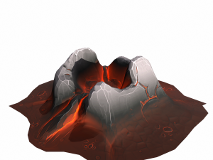 mountain stylized - pbr 3Dモデル