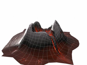 mountain stylized - pbr 3D Model