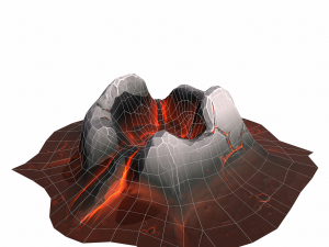 mountain stylized - pbr 3Dモデル
