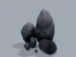 rocks stylized - pbr 3D Model