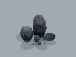 rocks stylized - pbr 3D Model