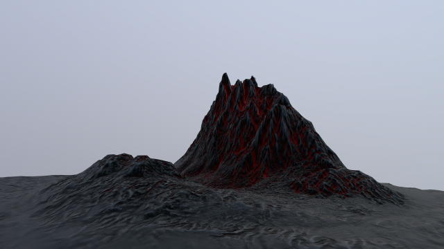 mountain - pbr 3D Model .c4d .max .obj .3ds .fbx .stl .blend 