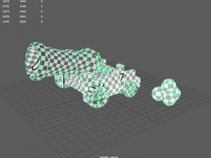 pirate cannon 3D 模型