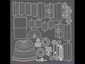 pirate cannon 3D 模型