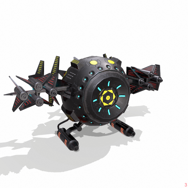 drone Modelo 3D .c4d .max .obj .3ds .fbx .stl .blend 