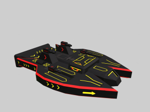space force red - pbr 3D Model