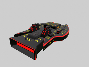 space force red - pbr 3D Model