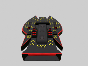 space force red - pbr 3D Model
