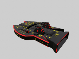 space force red - pbr 3D Model