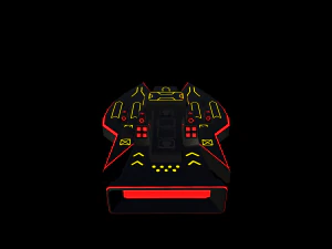 space force red - pbr 3D Model