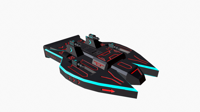 space force blue - pbr 3D 模型 .c4d .max .obj .3ds .fbx .stl .blend 