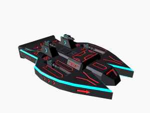 forza spaziale blu - pbr Modello 3D