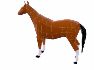 horse cartoon Modelo 3D